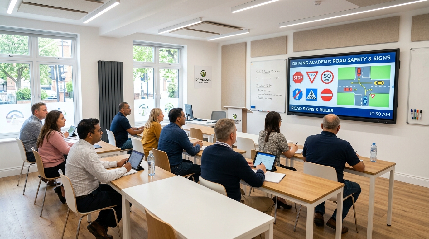 Interactive Theory & Road Signs Classroom